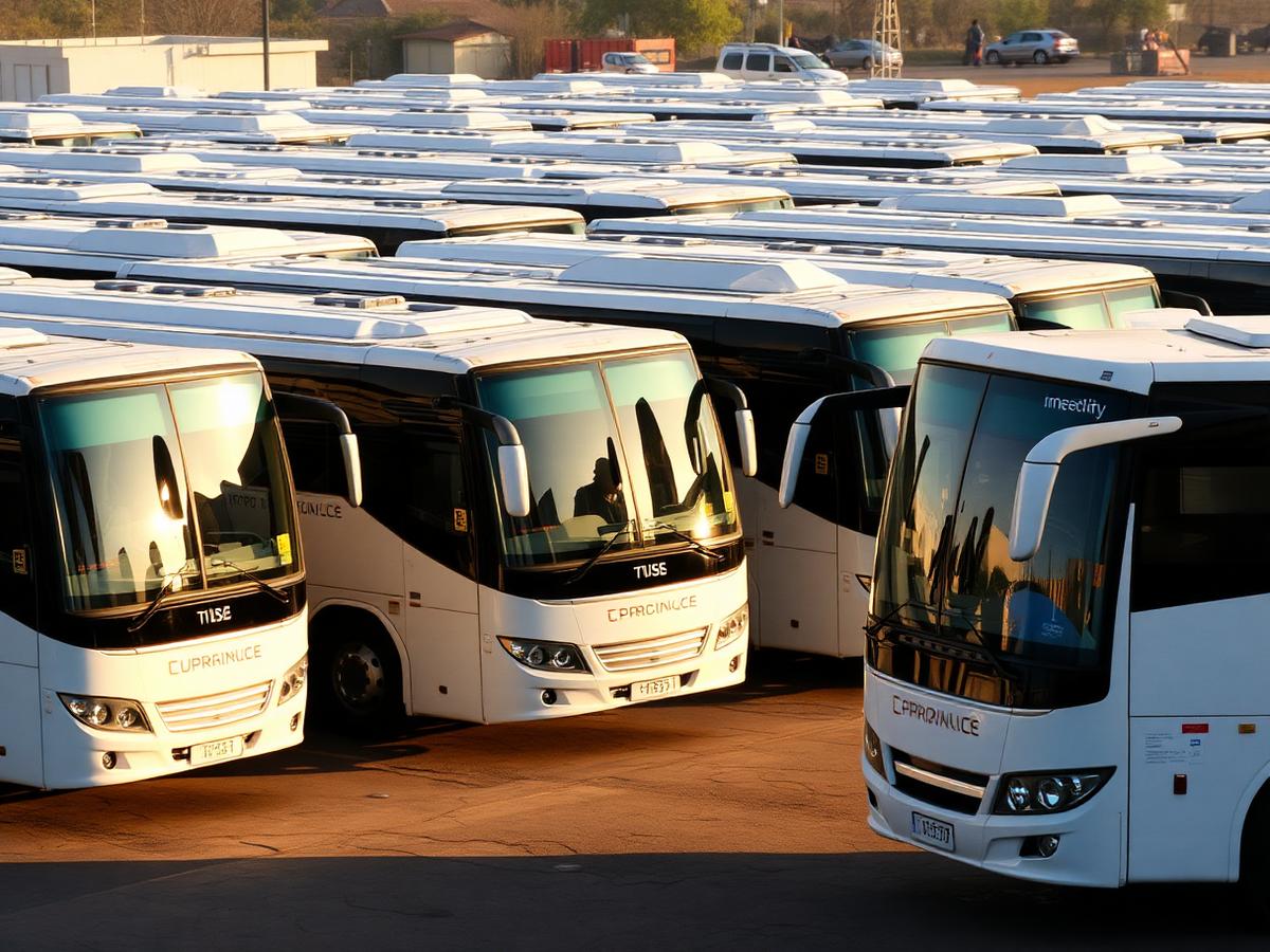Dreamline Express fleet at the terminal